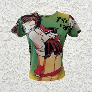 vintage anime girl‎ graphic baby tee